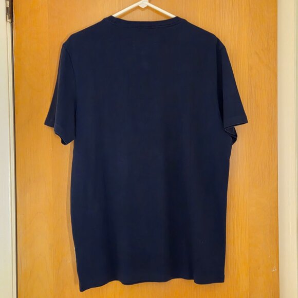 Vtg Rugby Ralph Lauren 2004 S/S Shirt Mens L Navy Blue Big R Cricket Preppy Y2K - Picture 2 of 10